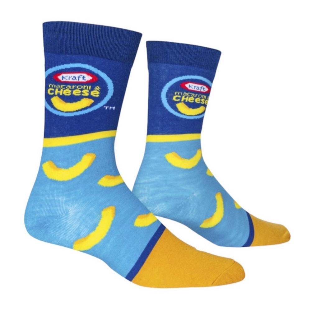 Fun Novelty Socks Featuring Kraft Macaroni Brand - Picture 2 of 2